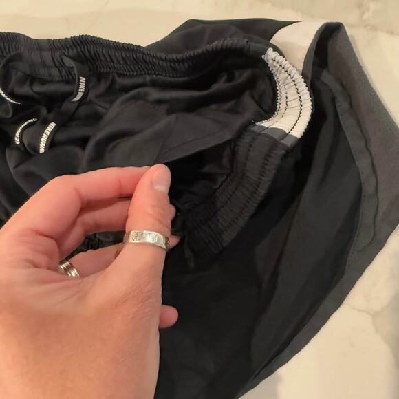 Nike Dri-Fit Activewear Lined Running Shorts Womens Small Black Workout Training - Picture 6 of 9